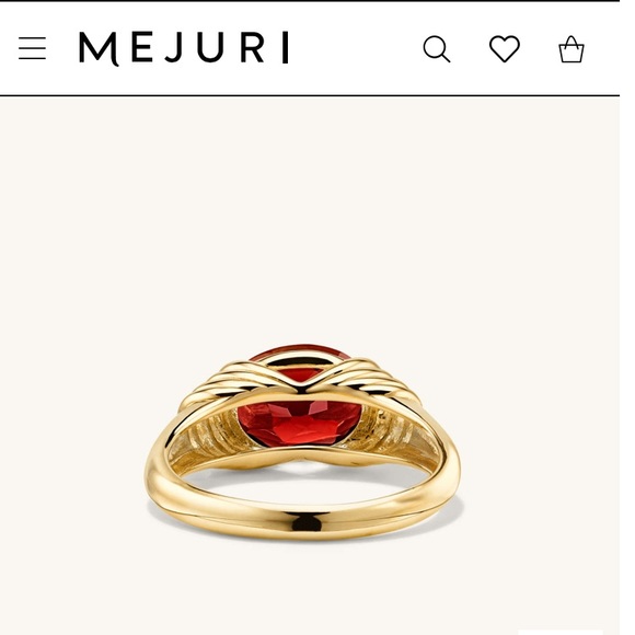 LIKE NEW - Mejuri Heirloom Ring, size 8 - Picture 5 of 8